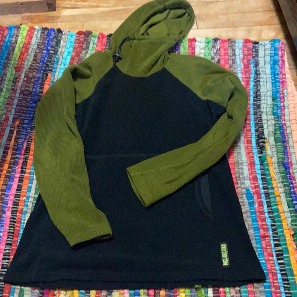 Melanzana women’s micro grid hoodie size medium